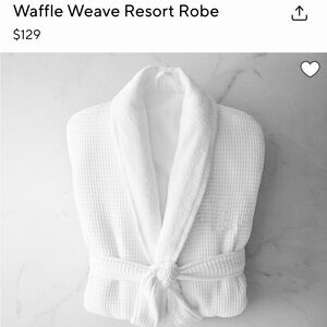 Pottery barn, waffle weave resort robe UNISEX  medium